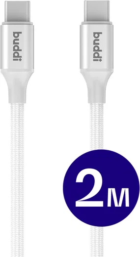 Originele Apple 40W USB-C Oplader met Buddi USB-C Kabel 2M Wit afbeelding 3