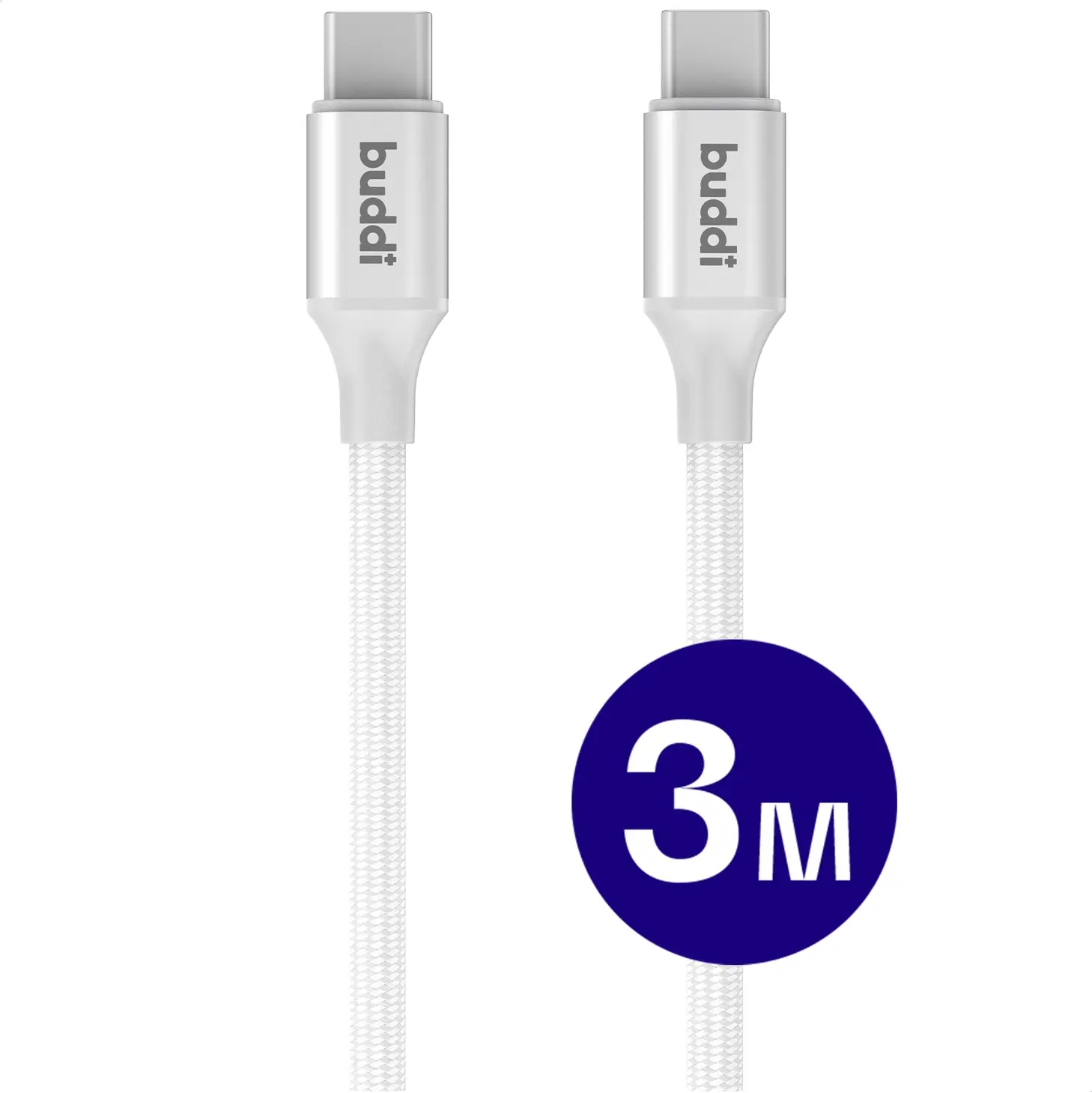 Originele Apple 40W USB-C Oplader met Buddi USB-C Kabel 3M Wit afbeelding 3