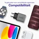 Buddi Power 25W USB-C Power Adapter met USB-C Kabel 0,3M Grijs afbeelding 3