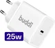 Buddi Power 25W Power Adapter USB-C Oplader met 20W Lightning Kabel 0,3M Wit afbeelding 5