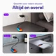Buddi Power 45W USB-C Oplader Power Adapter met USB-C Kabel 2M Grijs afbeelding 3