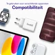 Buddi Power 45W USB-C Oplader Power Adapter met USB-C Kabel 2M Wit afbeelding 4