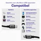 Buddi Power 25W Power Adapter USB-C Oplader met Micro-USB Kabel 0,3M Grijs afbeelding 7