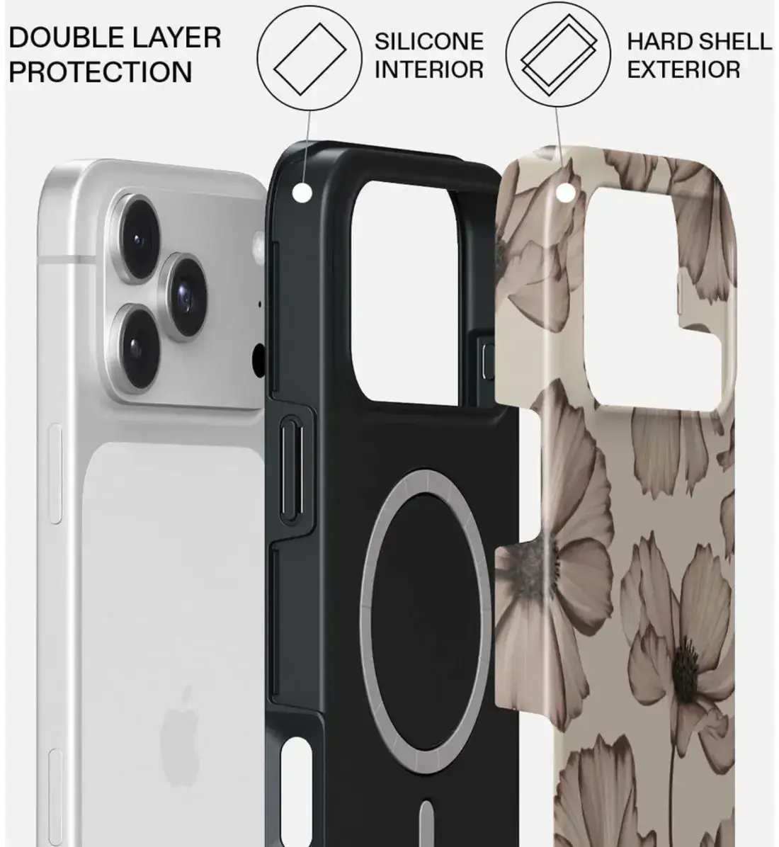 Burga Tough MagSafe Apple iPhone 18 Pro Hoesje Back Cover Barely Yours afbeelding 2