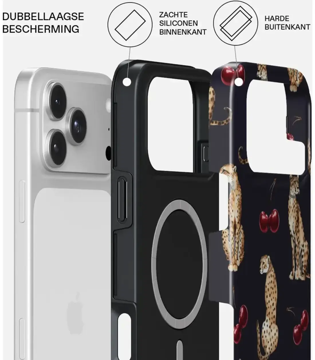 Burga Tough MagSafe Apple iPhone 18 Pro Hoesje Back Cover Cougar afbeelding 2
