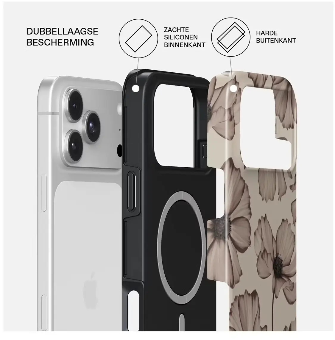 Burga Tough MagSafe Apple iPhone 18 Pro Max Hoesje Back Cover Barely Yours afbeelding 2
