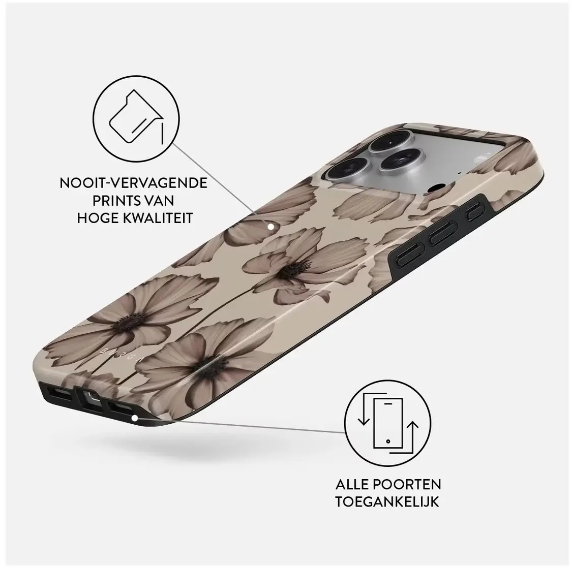 Burga Tough MagSafe Apple iPhone 18 Pro Max Hoesje Back Cover Barely Yours afbeelding 3