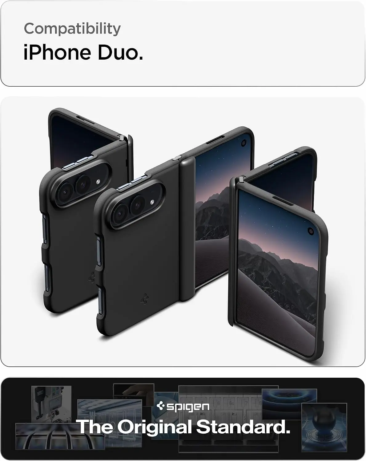 Spigen Air Fit Pro Apple iPhone Duo Hoesje MagFit Back cover Zwart afbeelding 2