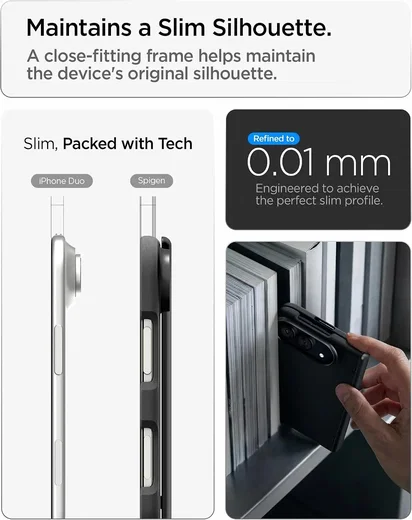 Spigen Air Fit Pro Apple iPhone Duo Hoesje MagFit Back cover Zwart afbeelding 8