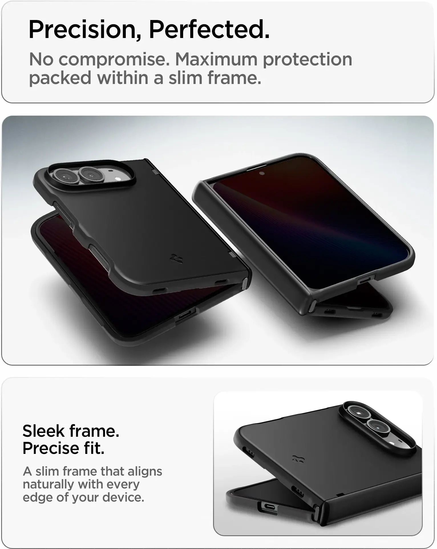 Spigen Thintect Pro Mag Fit Hoesje MagSafe Apple iPhone Duo Back Cover Zwart afbeelding 6