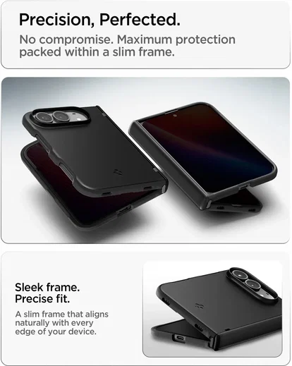 Spigen Thintect Pro Mag Fit Hoesje MagSafe Apple iPhone Duo Back Cover Zwart afbeelding 6