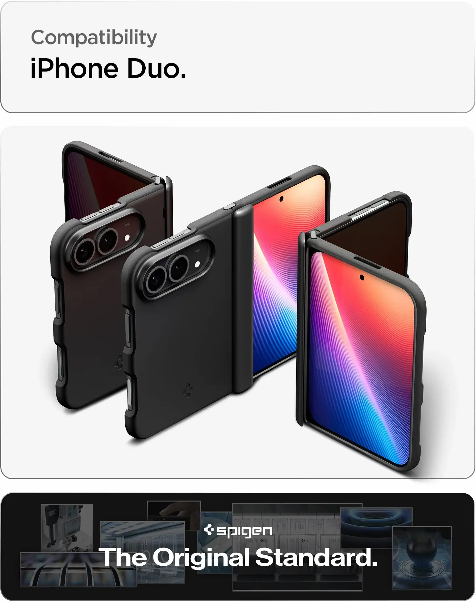 Spigen Thintect Pro Mag Fit Hoesje MagSafe Apple iPhone Duo Back Cover Zwart afbeelding 3