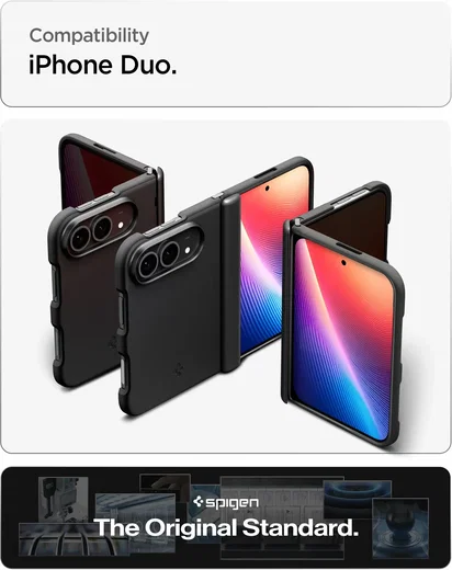 Spigen Thintect Pro Mag Fit Hoesje MagSafe Apple iPhone Duo Back Cover Zwart afbeelding 3