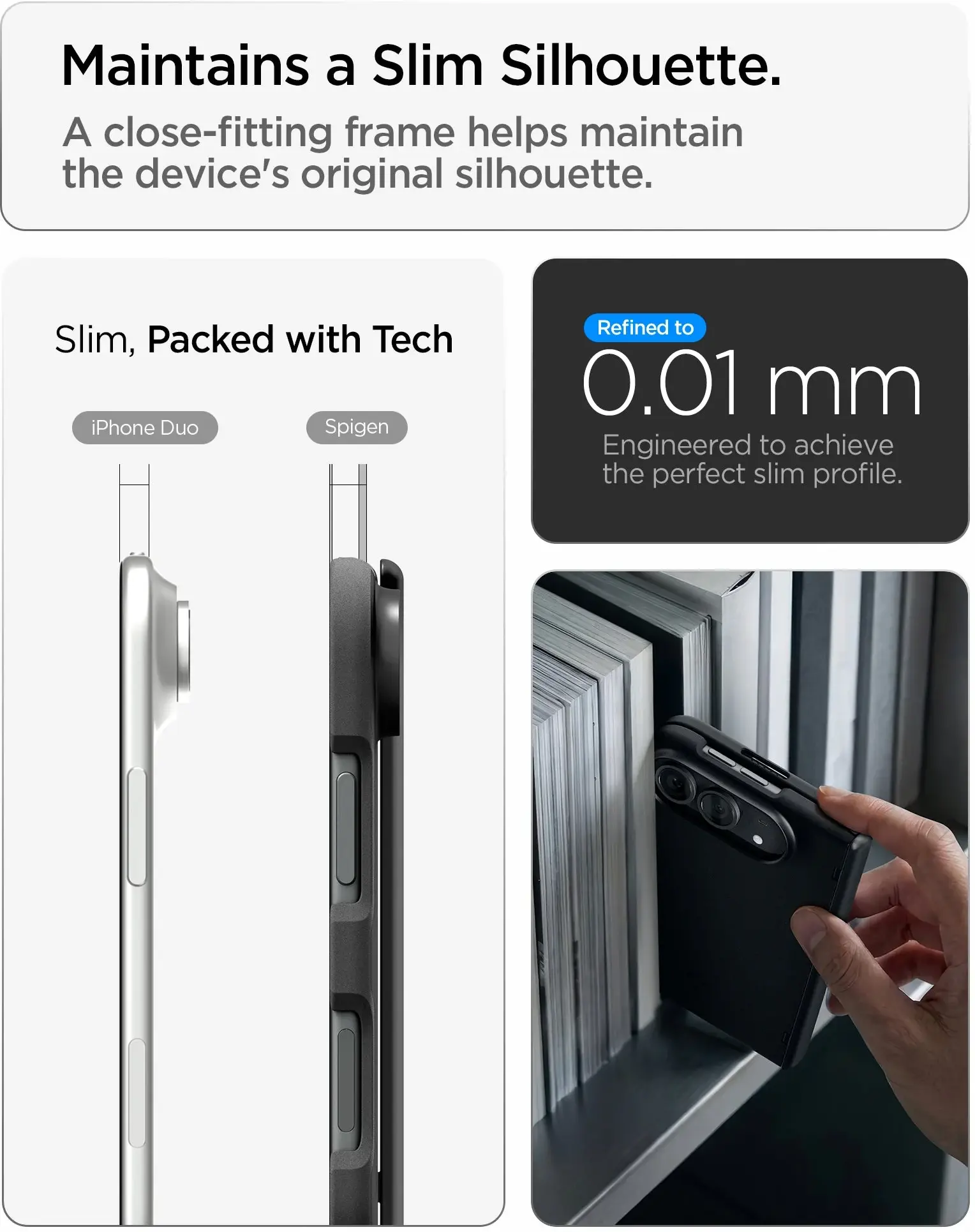 Spigen Thintect Pro Mag Fit Hoesje MagSafe Apple iPhone Duo Back Cover Zwart afbeelding 9