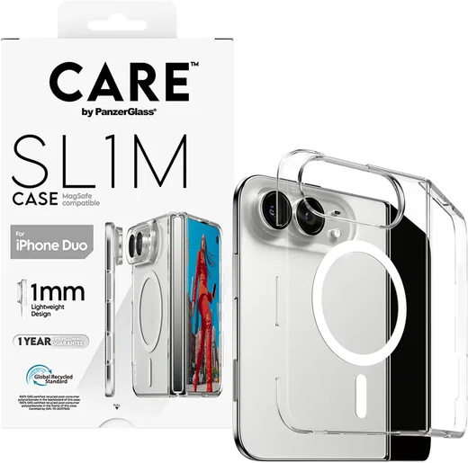 Panzerglass Care Slim Apple iPhone Duo Hoesje MagSafe Back Cover Transparant afbeelding 4