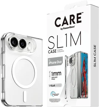 Panzerglass Care Slim Apple iPhone Duo Hoesje MagSafe Back Cover Transparant