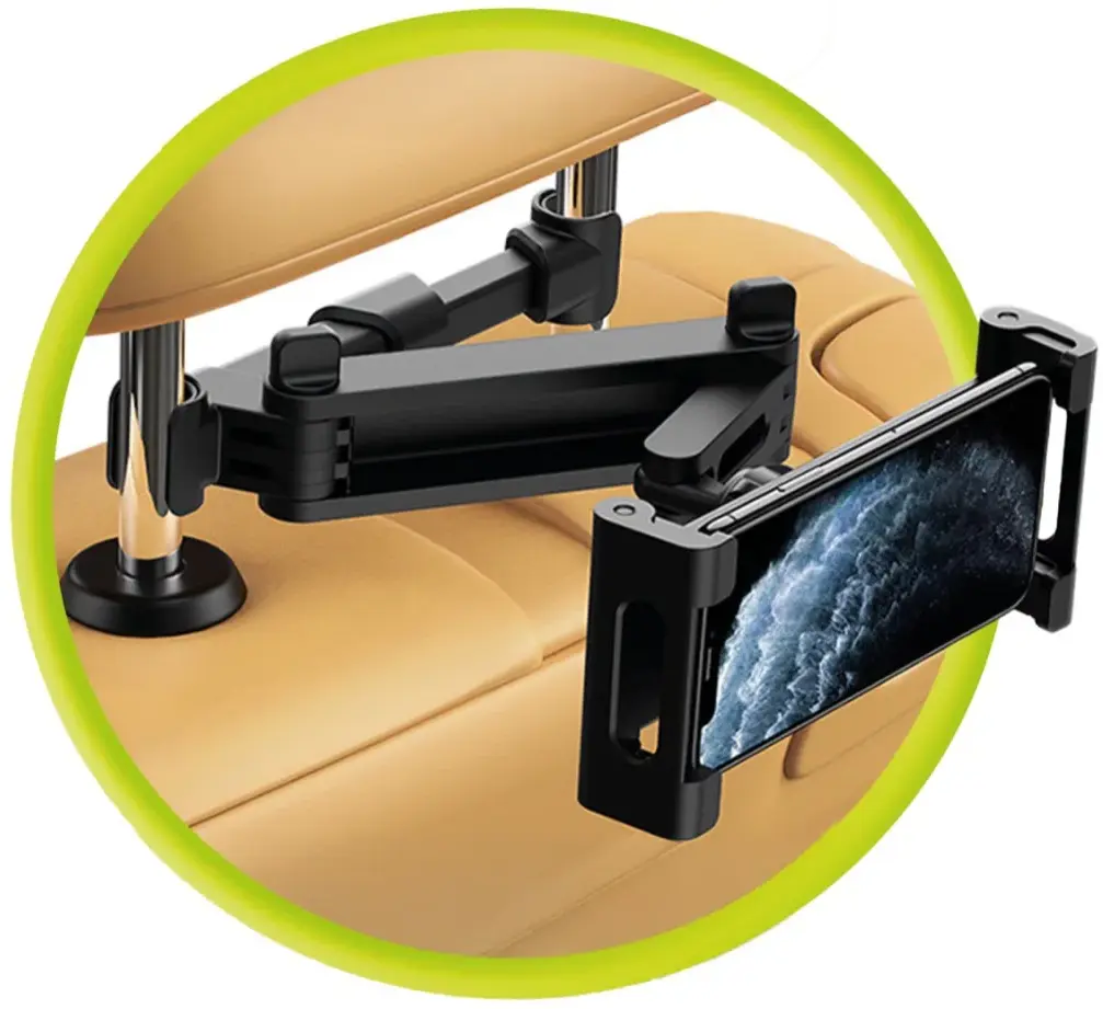 Mobile Origin CA7 Tablethouder met Telescopische Arm voor Hoofdsteun Zwart afbeelding 3