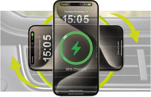Mobile Origin CA3 Houder MagSafe Draadloze Autolader 15W Zwart afbeelding 6