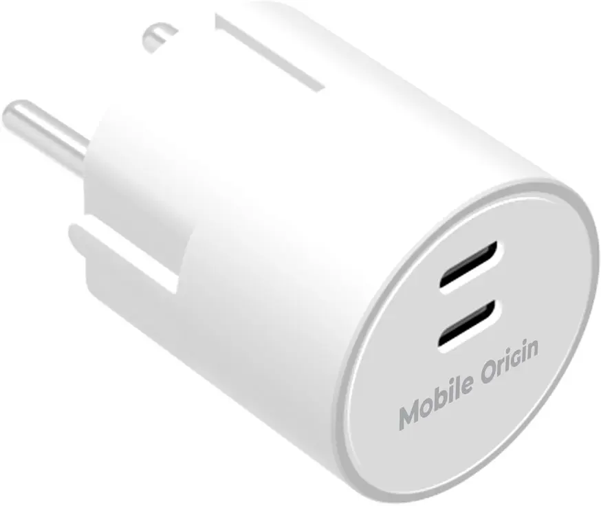 Mobile Origin 30W Dual USB-C Oplader met GaN Technologie & Power Delivery Wit afbeelding 9