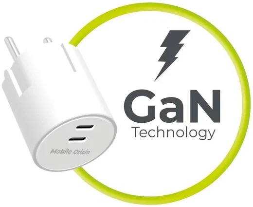 Mobile Origin 30W Dual USB-C Oplader met GaN Technologie & Power Delivery Wit afbeelding 3