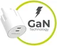 Mobile Origin 30W Dual USB-C Oplader met GaN Technologie & Power Delivery Wit afbeelding 3