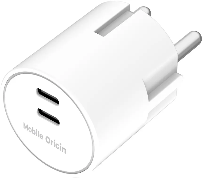 Mobile Origin 30W Dual USB-C Oplader met GaN Technologie & Power Delivery Wit afbeelding 10