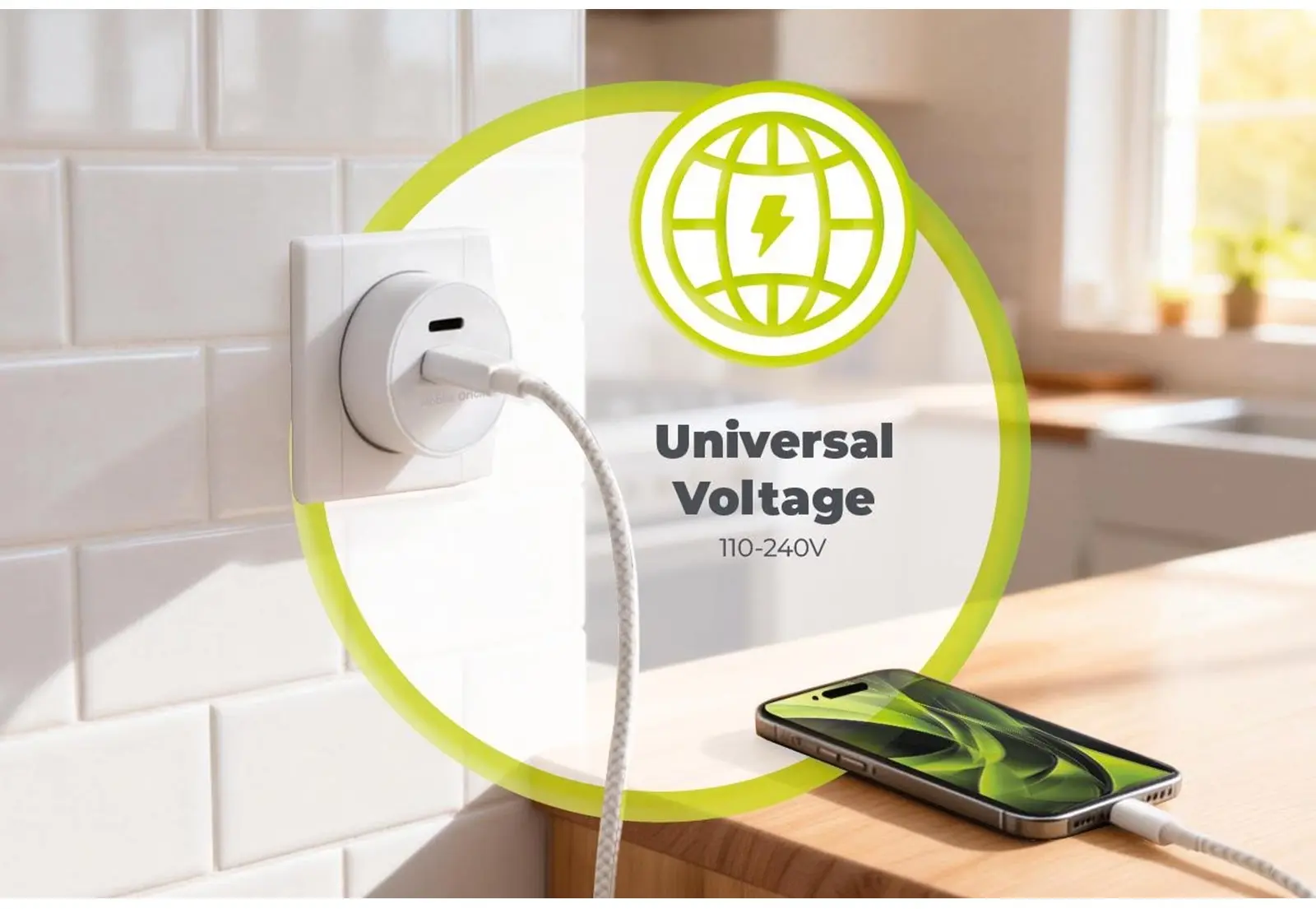 Mobile Origin 30W Dual USB-C Oplader met GaN Technologie & Power Delivery Wit afbeelding 5