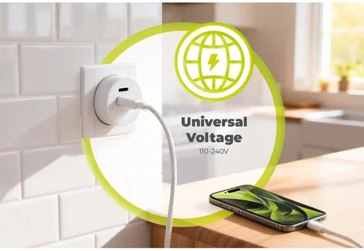Mobile Origin 30W Dual USB-C Oplader met GaN Technologie & Power Delivery Wit afbeelding 5