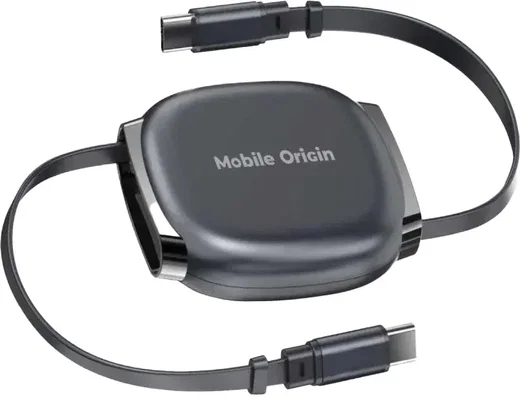 Mobile Origin CB7 100W Intrekbare USB-C naar USB-C Kabelbox Grijs afbeelding 7