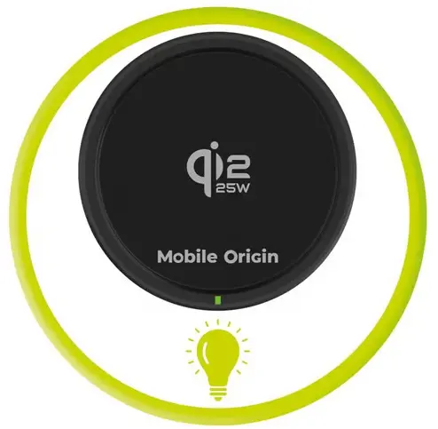 Mobile Origin CA24 Qi2 25W Houder MagSafe Draadloze Autolader Zwart afbeelding 7