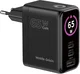 Mobile Origin GaN Snellader 65W met Display 1x USB-A / 2x USB-C PD Zwart afbeelding 18