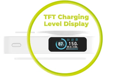 Mobile Origin 10000 mAh MagSafe / Qi2 Powerbank Ingebouwde USB-C Kabel 20W Wit afbeelding 5