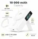 Mobile Origin 10000 mAh MagSafe / Qi2 Powerbank Ingebouwde USB-C Kabel 20W Wit afbeelding 2