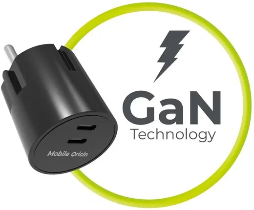 Mobile Origin 30W Dual USB-C Oplader met GaN Technologie & Power Delivery Zwart afbeelding 3