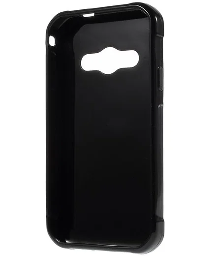 Samsung Galaxy Xcover 3 Glossy TPU Case Zwart afbeelding 2