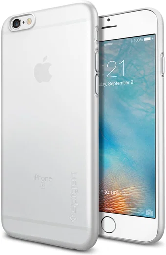 Spigen Air Skin Case Apple iPhone 6S Soft Clear afbeelding 1