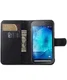 Samsung Galaxy Xcover 3 Litchi Stand Case Zwart afbeelding 1