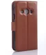 Samsung Galaxy Xcover 3 Litchi Stand Case Bruin afbeelding 4