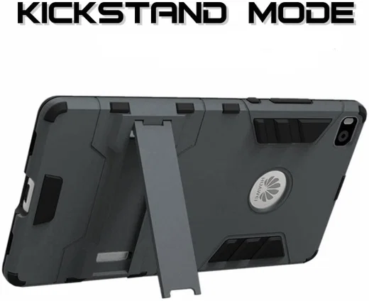 Huawei Ascend P8 Hybrid Kickstand Case Grijs afbeelding 2