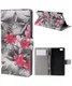 Huawei Ascend P8 Lite Red Flower Wallet Case afbeelding 1