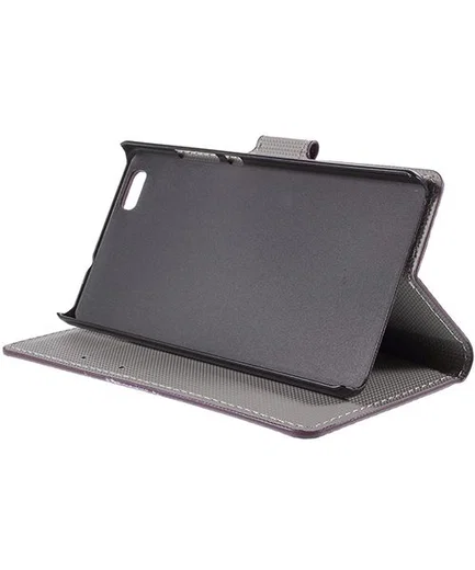 Huawei Ascend P8 Lite Purple Butterfly Wallet Case afbeelding 3