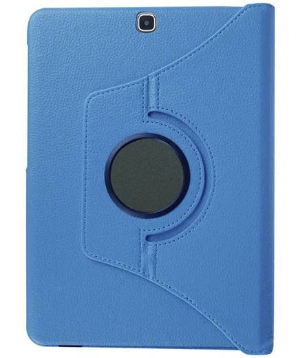 Samsung Galaxy Tab S2 (9.7) Lychee Rotary Stand Case Blauw afbeelding 4