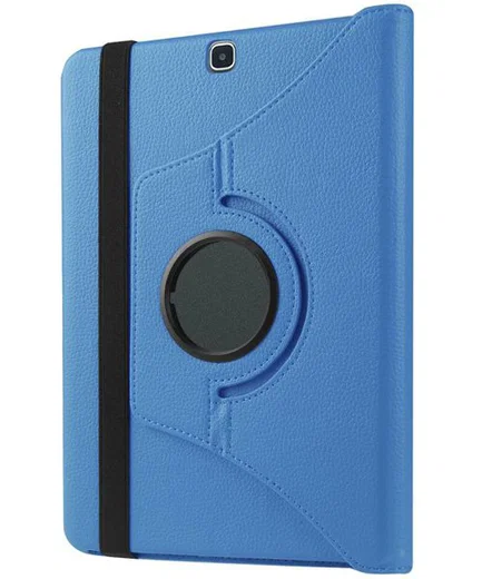 Samsung Galaxy Tab S2 (9.7) Lychee Rotary Stand Case Blauw afbeelding 7