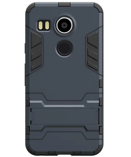 Google Nexus 5X Hybrid Kickstand Case Donker Blauw afbeelding 3