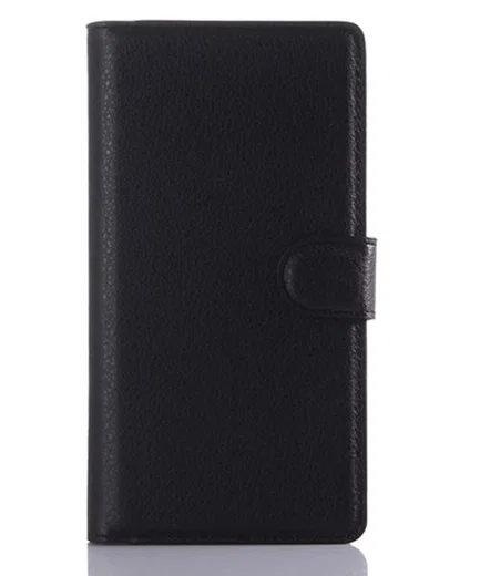 Sony Xperia Z5 Lychee Cover Stand Zwart afbeelding 2