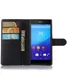 Sony Xperia Z5 Lychee Cover Stand Zwart afbeelding 1