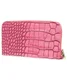 Valenta Lederen Portemonnee Slangen Patroon Roze afbeelding 2
