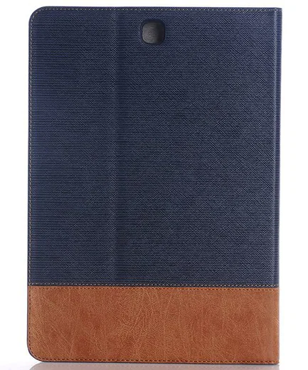 Samsung Galaxy Tab S2 (9.7) Linnen Skin Wallet Case Blauw afbeelding 3