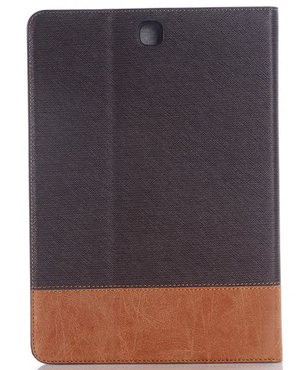 Samsung Galaxy Tab S2 (9.7) Linnen Skin Wallet Case Bruin afbeelding 3