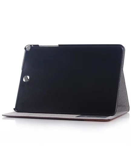 Samsung Galaxy Tab S2 (9.7) Linnen Skin Wallet Case Bruin afbeelding 5